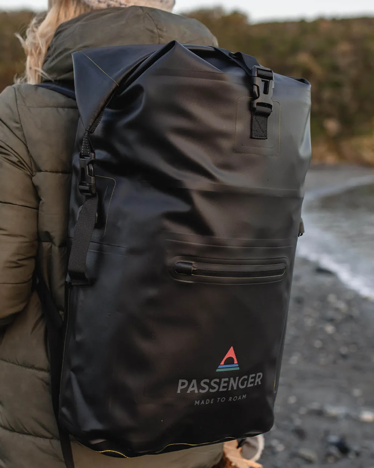 Backpacks|Dry Bags|Passenger Tide 25 Liter Recycled Dry Bag Backpack - Black