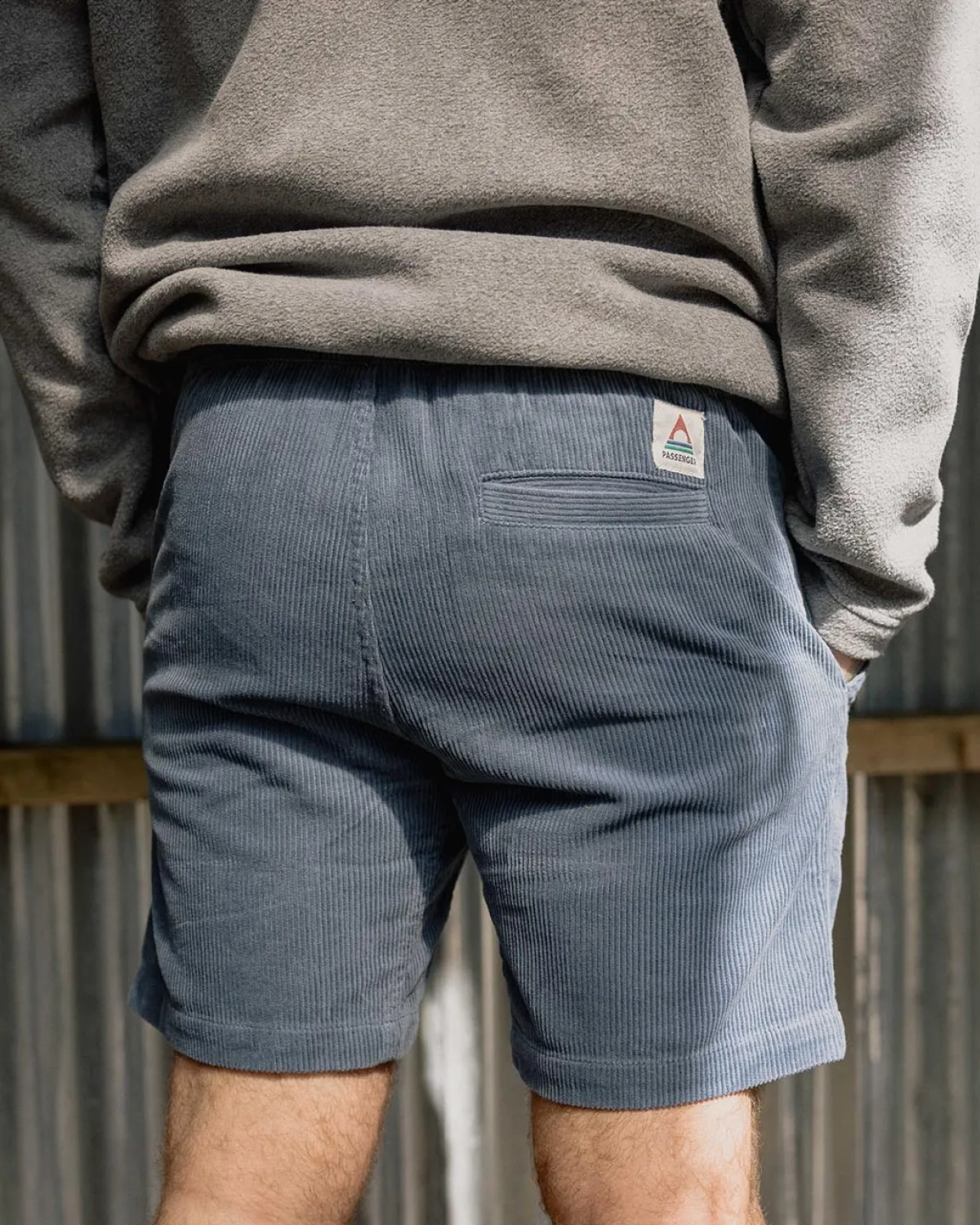 Shorts|Shorts|Passenger Topanga Cord Short - Stone Blue StoneBlue