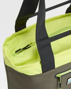 Storage & Coolers|Passenger Tote Recycled Cooler Bag - Khaki Green Multi KhakiGreenMulti