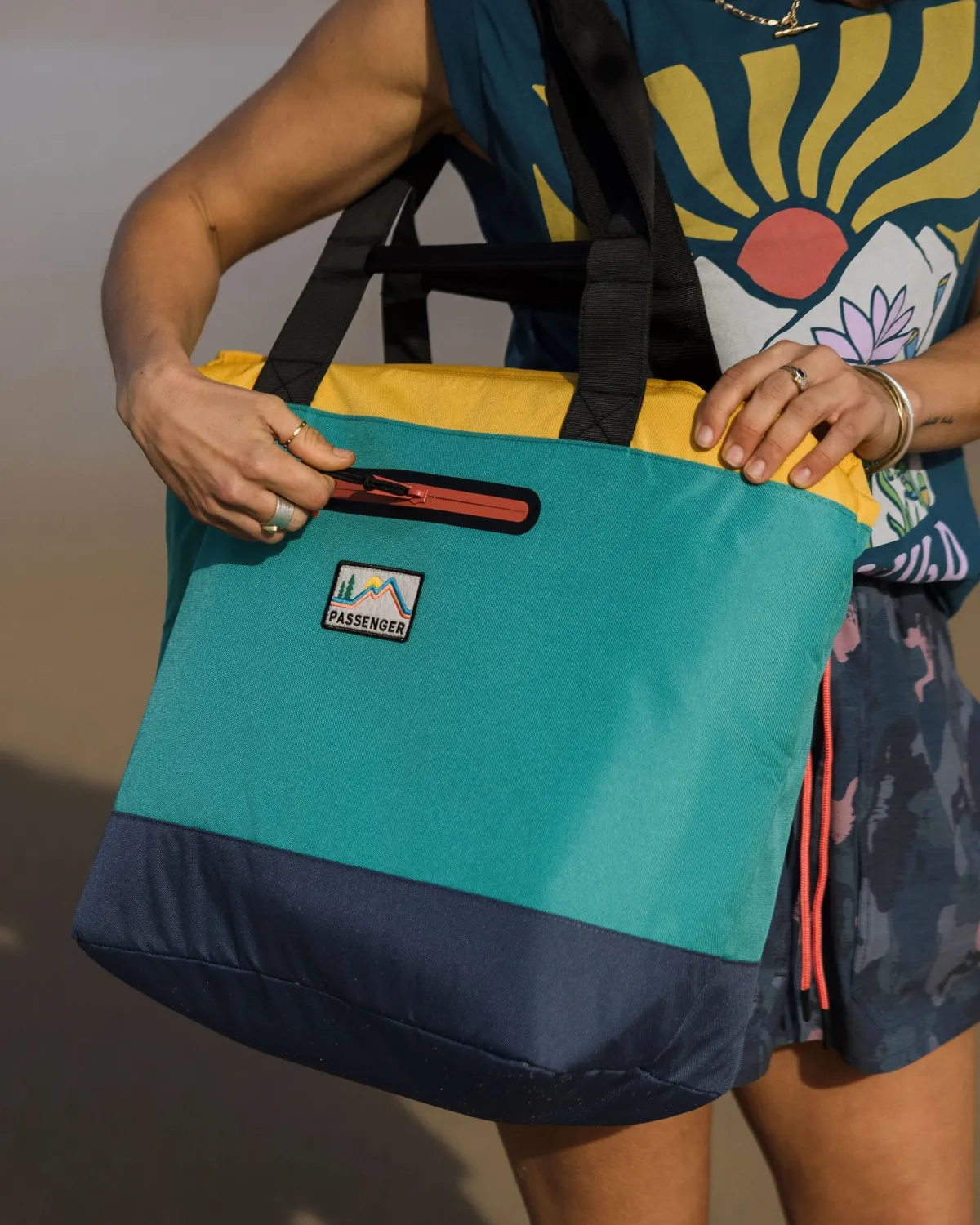 Storage & Coolers|Cooler Bags|Passenger Tote Recycled Cooler Bag - Multi Primary MultiPrimary