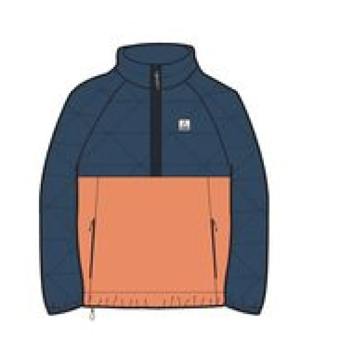 Insulated|Outdoor Active|Passenger Trace Recycled Thermore Insulated Jacket - Dark Denim/ Apricot DarkDenim/Apricot