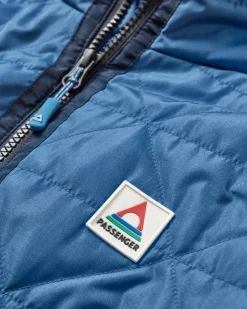 Insulated|Outdoor Active|Passenger Trace Recycled Thermore Insulated Jacket - Dark Denim/ Apricot DarkDenim/Apricot