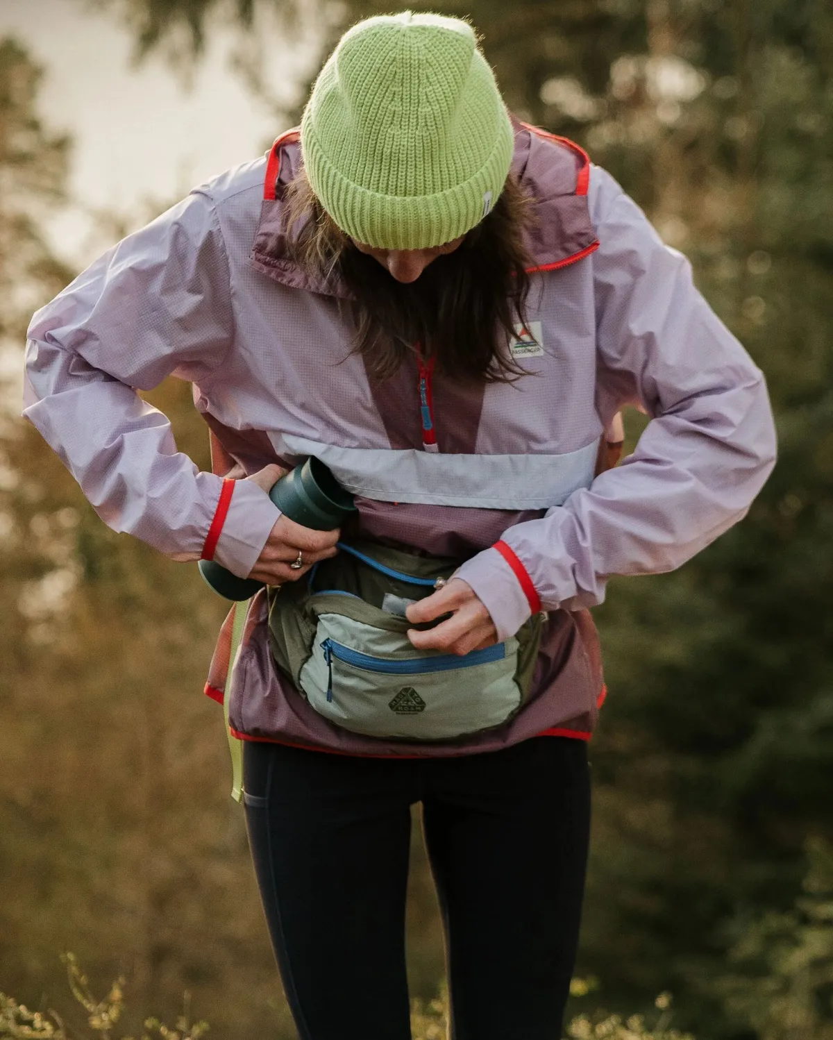 Hip Packs|Accessories|Passenger Trail Light Recycled Packable Hip Pack - Khaki Green KhakiGreen