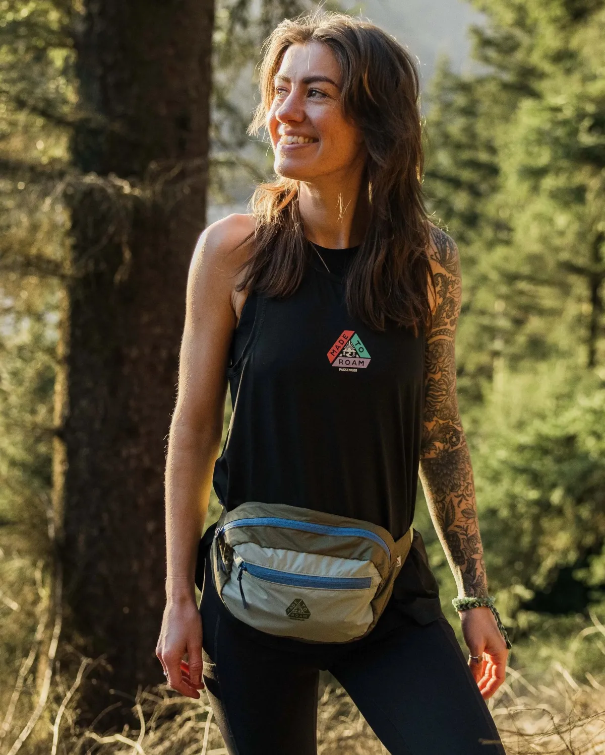 Hip Packs|Accessories|Passenger Trail Light Recycled Packable Hip Pack - Khaki Green KhakiGreen