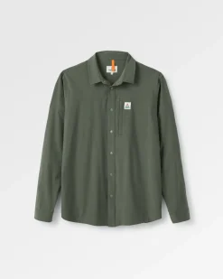 Tops|Shirts|Passenger Traveler Long Sleeve Shirt - Khaki Green KhakiGreen