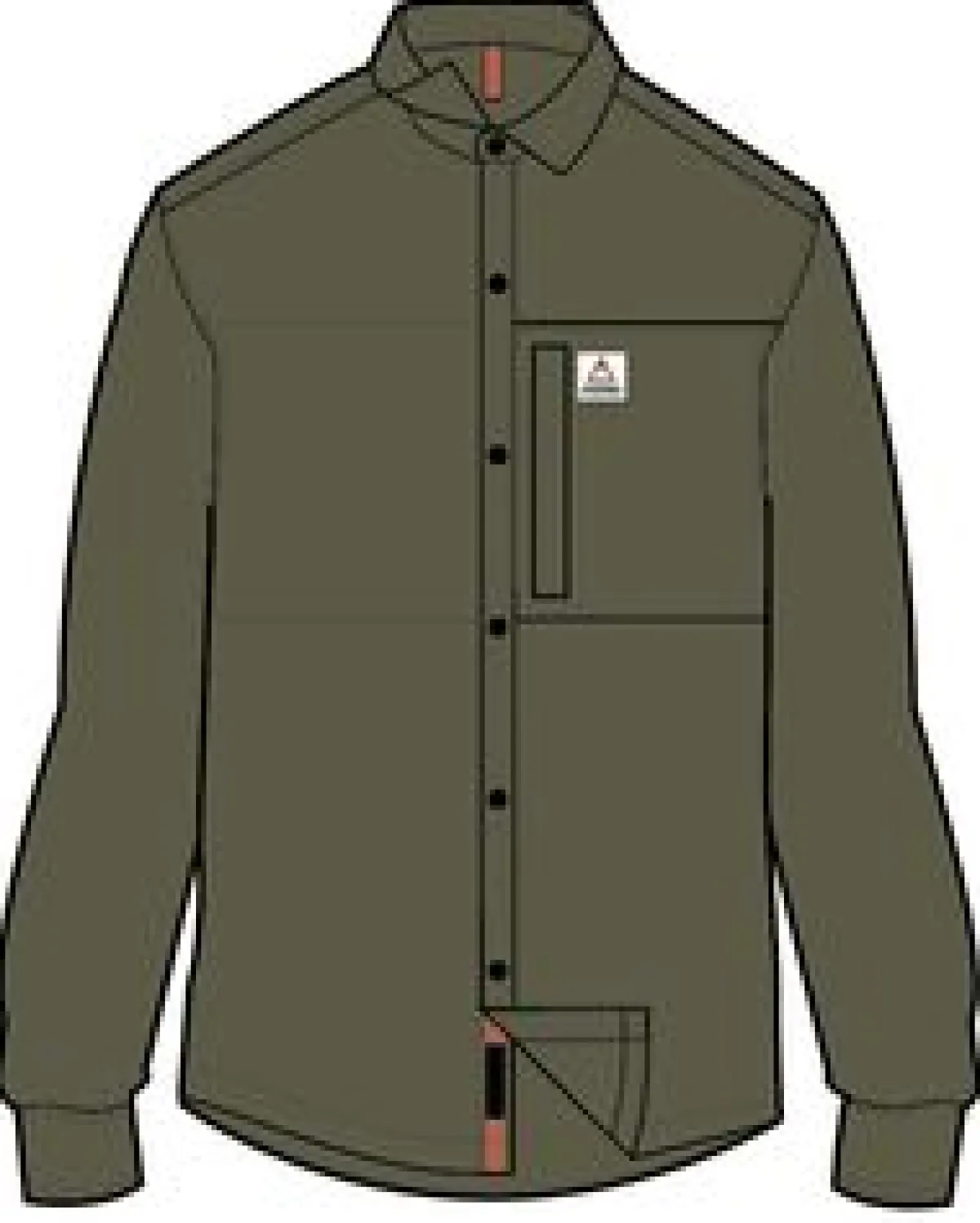 Tops|Shirts|Passenger Traveler Long Sleeve Shirt - Khaki Green KhakiGreen