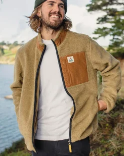 Fleece|Fleece|Passenger Trekker Recycled Deep-Pile Sherpa Fleece - Biscuit