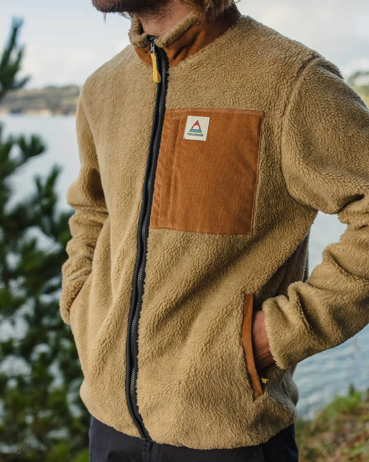 Fleece|Fleece|Passenger Trekker Recycled Deep-Pile Sherpa Fleece - Biscuit