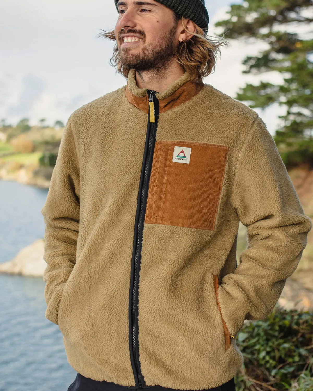 Fleece|Fleece|Passenger Trekker Recycled Deep-Pile Sherpa Fleece - Biscuit