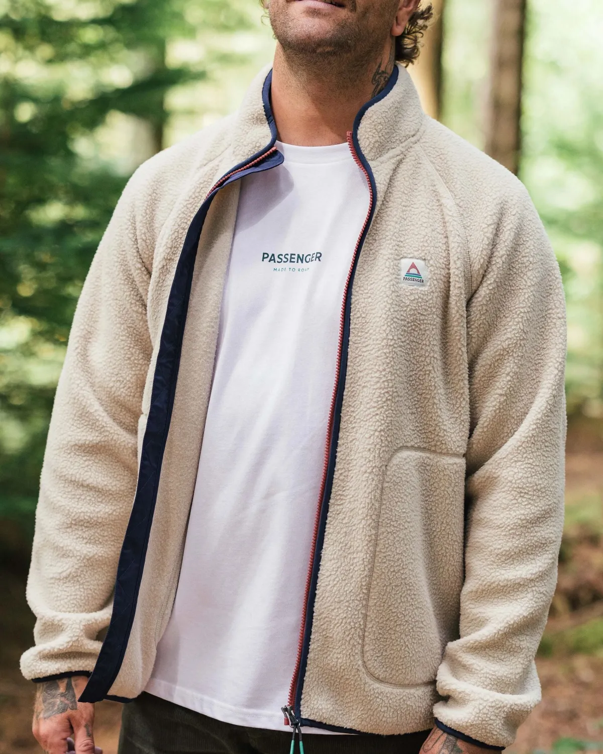 Fleece|Fleece|Passenger Tripper 2.0 Full Zip Recycled Sherpa Fleece - Oatmeal
