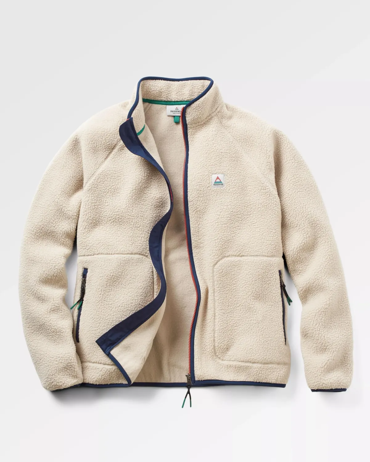 Fleece|Fleece|Passenger Tripper 2.0 Full Zip Recycled Sherpa Fleece - Oatmeal