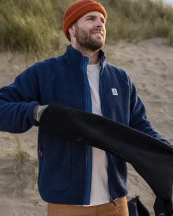 Fleece|Fleece|Passenger Tripper 2.0 Full Zip Recycled Sherpa Fleece - Deep Blue DeepBlue