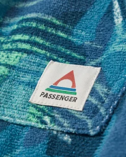 Surf Accessories|Surf Accessories|Passenger Tulum Recycled Towel Poncho - Palm Camo Moonlight PalmCamoMoonlight