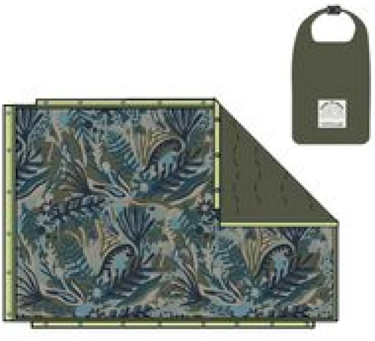 Blankets|Blankets|Passenger Van Recycled Ripstop Blanket - Abstract Seaweed Pistachio AbstractSeaweedPistachio