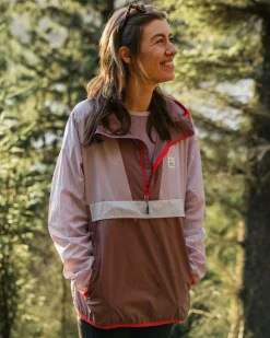 Jackets|Outdoor Active|Passenger Viento Recycled Windshell Pullover - Lilac Mist/Grape LilacMist/Grape