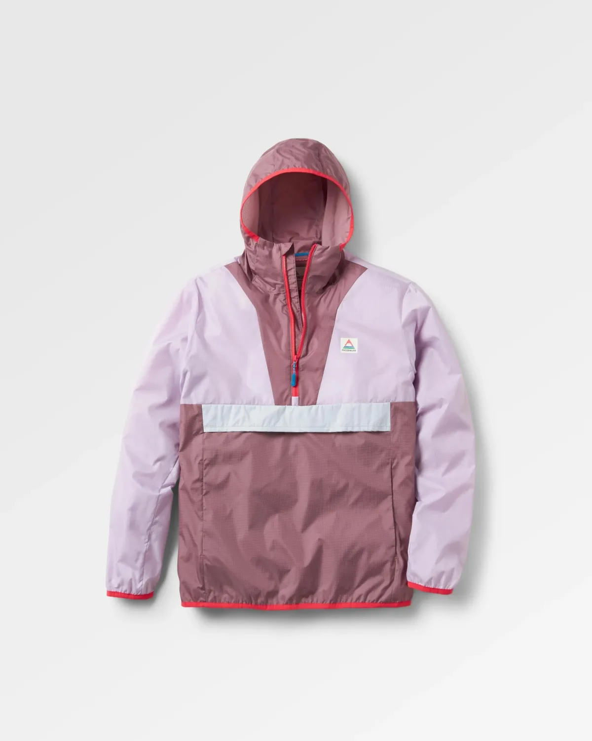 Jackets|Outdoor Active|Passenger Viento Recycled Windshell Pullover - Lilac Mist/Grape LilacMist/Grape