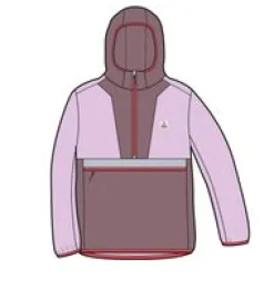 Jackets|Outdoor Active|Passenger Viento Recycled Windshell Pullover - Lilac Mist/Grape LilacMist/Grape