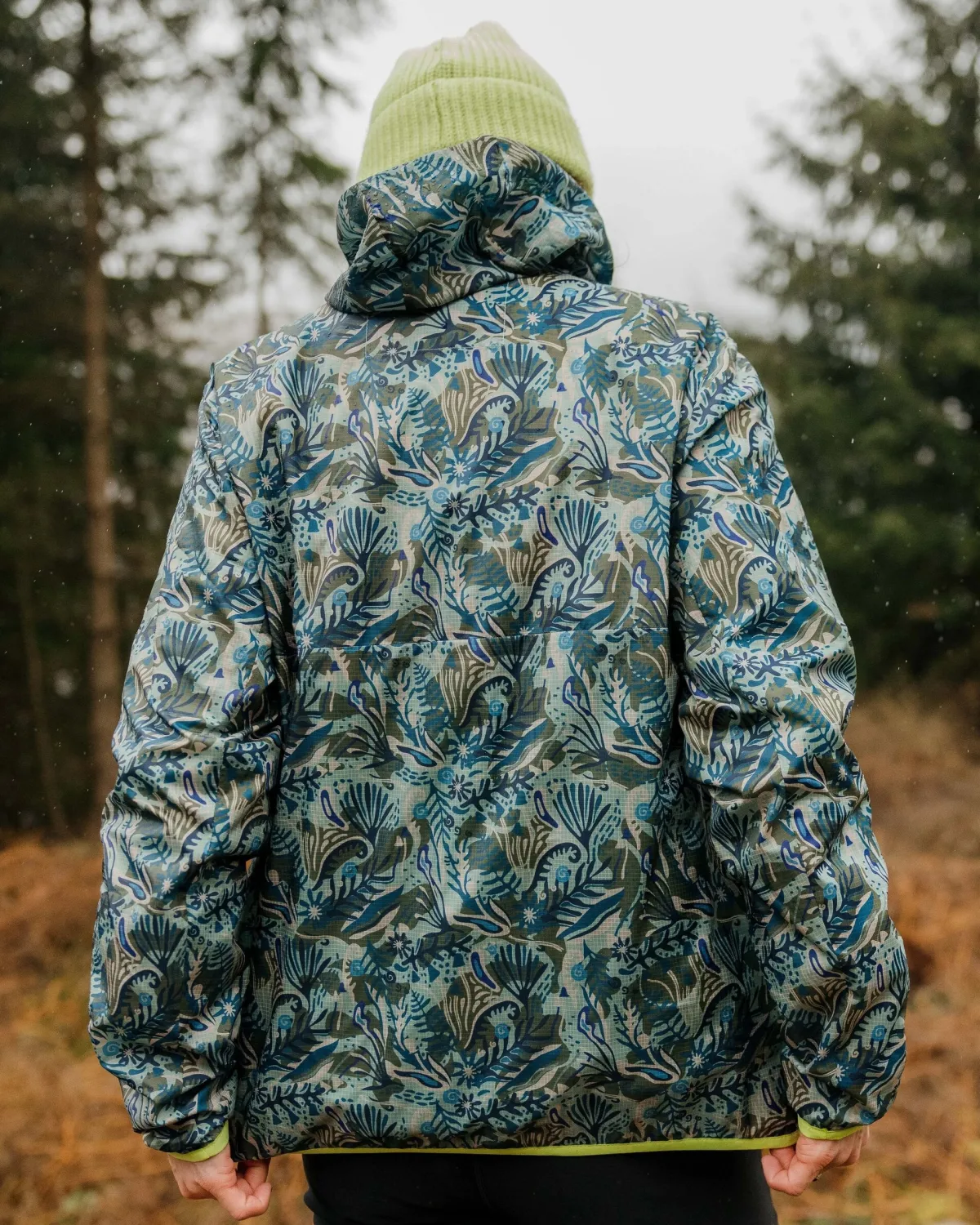 Outdoor Active|Jackets|Passenger Viento Recycled Windshell Anorak - Abstract Seaweed Pistachio AbstractSeaweedPistachio