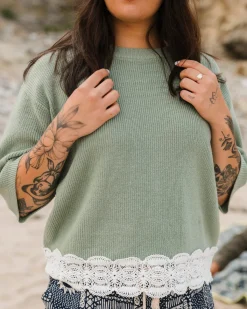 Knitwear|Passenger Vintage Organic Knitted Sweater - Pistachio