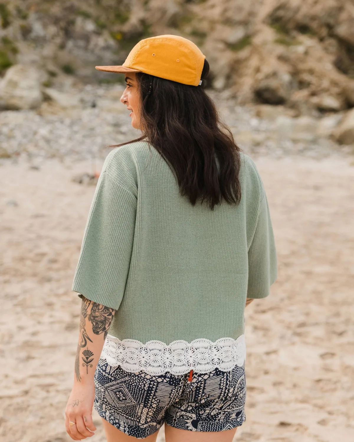 Knitwear|Passenger Vintage Organic Knitted Sweater - Pistachio