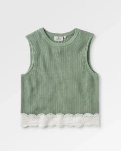 Knitwear|Sweaters|Passenger Vintage Organic Knitted Tank Top - Pistachio