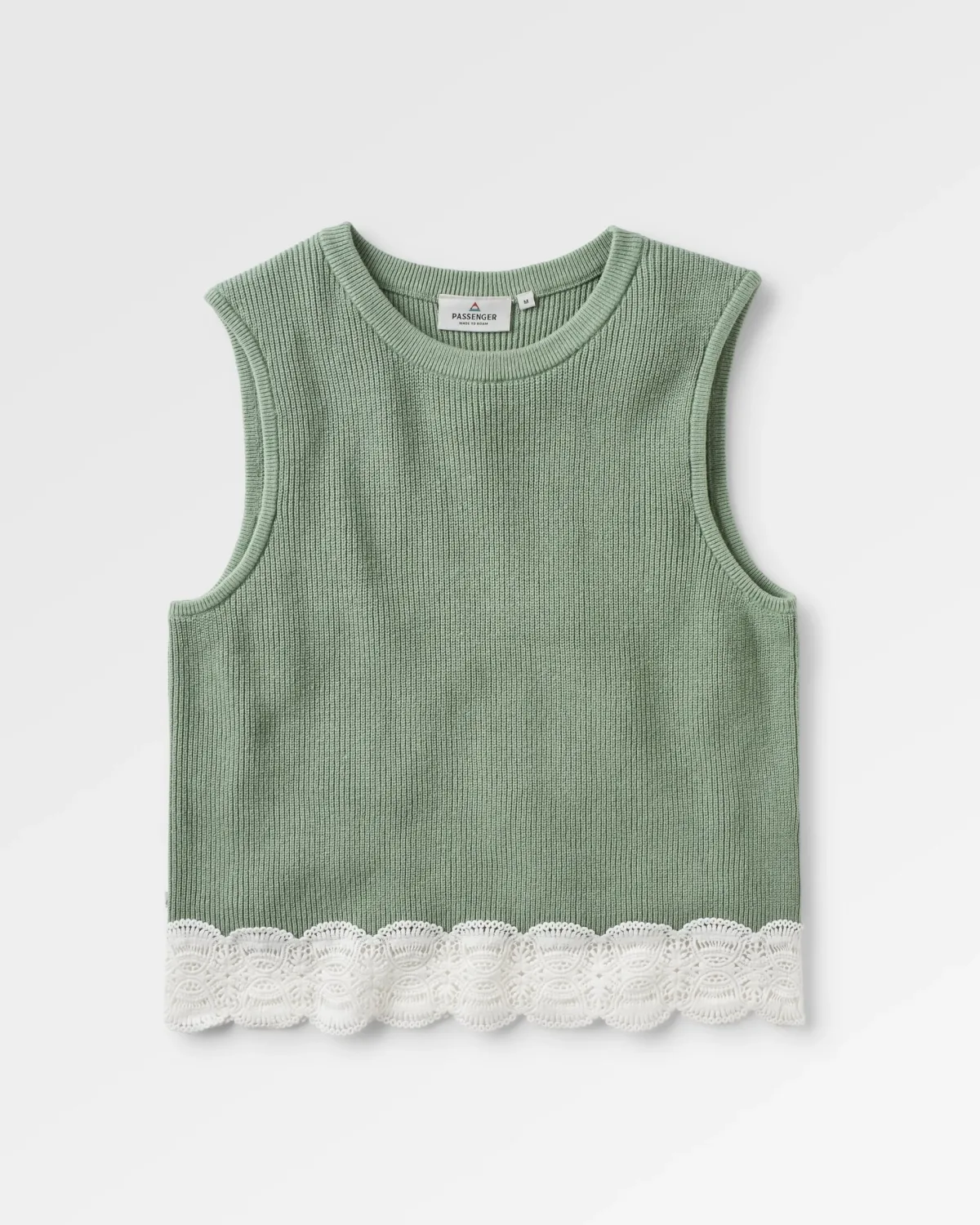 Knitwear|Sweaters|Passenger Vintage Organic Knitted Tank Top - Pistachio