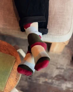 Socks|Passenger Vista Organic Socks - Rhubarb