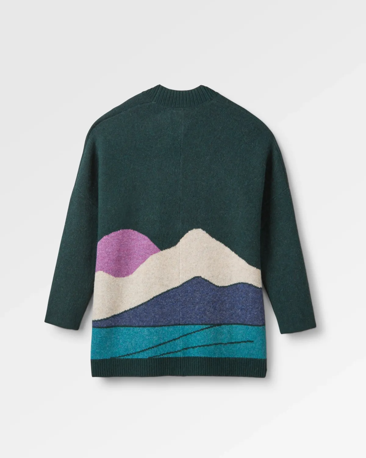 Knitwear|Sweaters|Passenger Vista Recycled Knitted Cardigan - Rain Forest RainForest