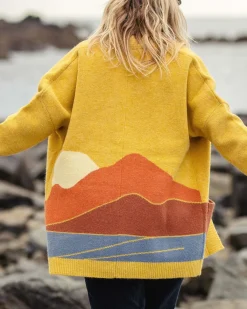 Knitwear|Sweaters|Passenger Vista Recycled Knitted Sweater - Amber Gold AmberGold