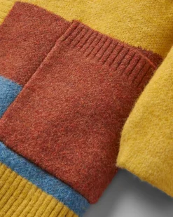 Knitwear|Sweaters|Passenger Vista Recycled Knitted Sweater - Amber Gold AmberGold