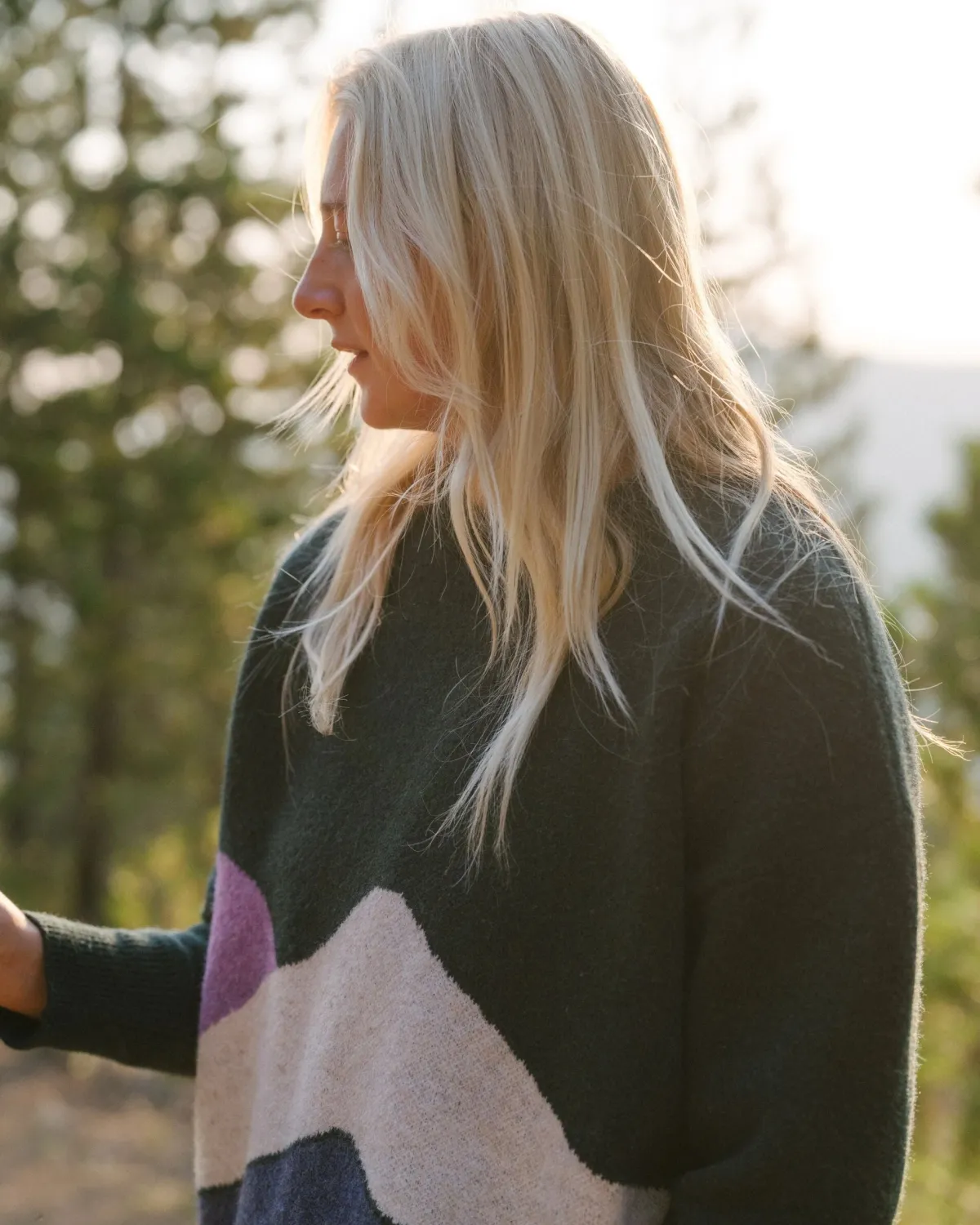 Knitwear|Sweaters|Passenger Vista Recycled Knitted Sweater - Rain Forest RainForest
