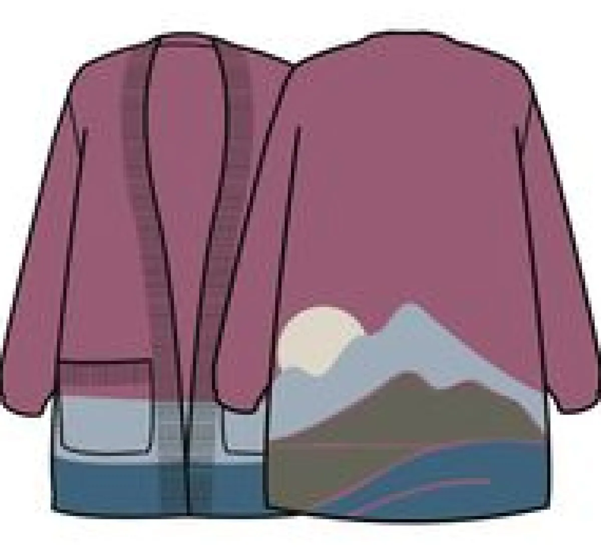 Knitwear|Sweaters|Passenger Vista Recycled Knitted Sweater - Rhubarb