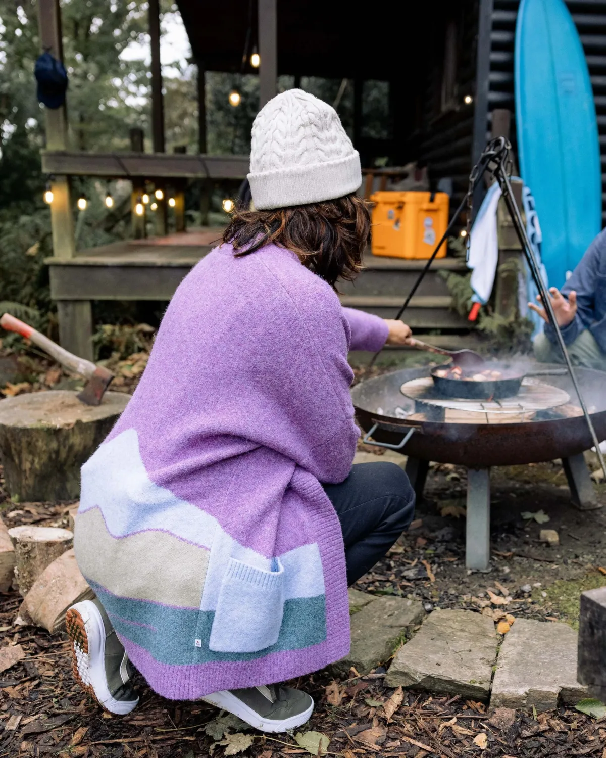 Knitwear|Sweaters|Passenger Vista Recycled Knitted Sweater - Rhubarb