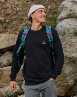 Hoodies & Sweatshirts|Sweatshirts|Passenger Vita Organic Cotton Long Sleeve Sweatshirt - Black