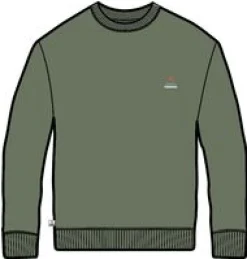 Sweatshirts|Hoodies & Sweatshirts|Passenger Vita Organic Cotton Sweatshirt - Dusty Olive DustyOlive