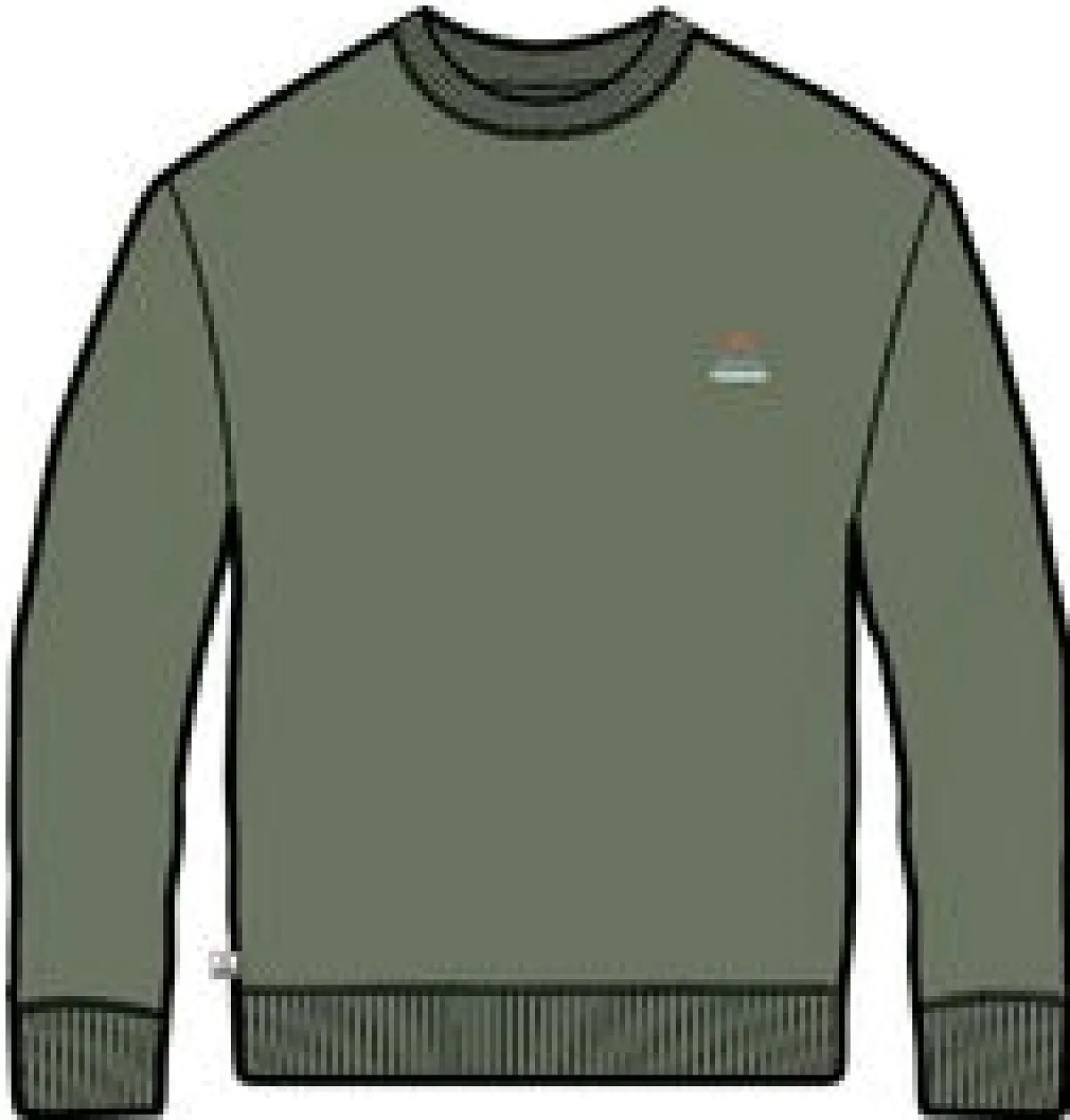 Sweatshirts|Hoodies & Sweatshirts|Passenger Vita Organic Cotton Sweatshirt - Dusty Olive DustyOlive