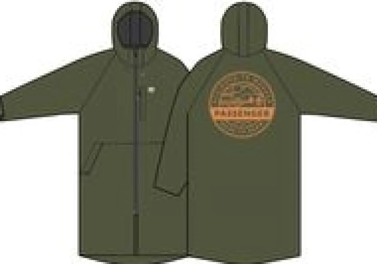 Changing Robes & Surf Ponchos|Changing Robes & Surf Ponchos|Passenger Waves Recycled Sherpa Lined Changing Robe - Khaki Green KhakiGreen
