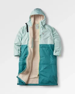 Changing Robes|Changing Robes & Surf Ponchos|Passenger Waves Recycled Sherpa Lined Changing Robe - Surf Spray/Deep Sea SurfSpray/DeepSea