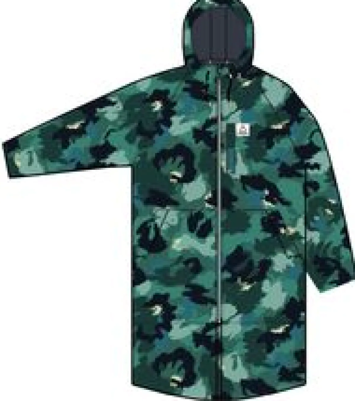 Changing Robes & Surf Ponchos|Changing Robes & Surf Ponchos|Passenger Waves Recycled Sherpa Lined Changing Robe - Alpine Camo Rain Forest AlpineCamoRainForest