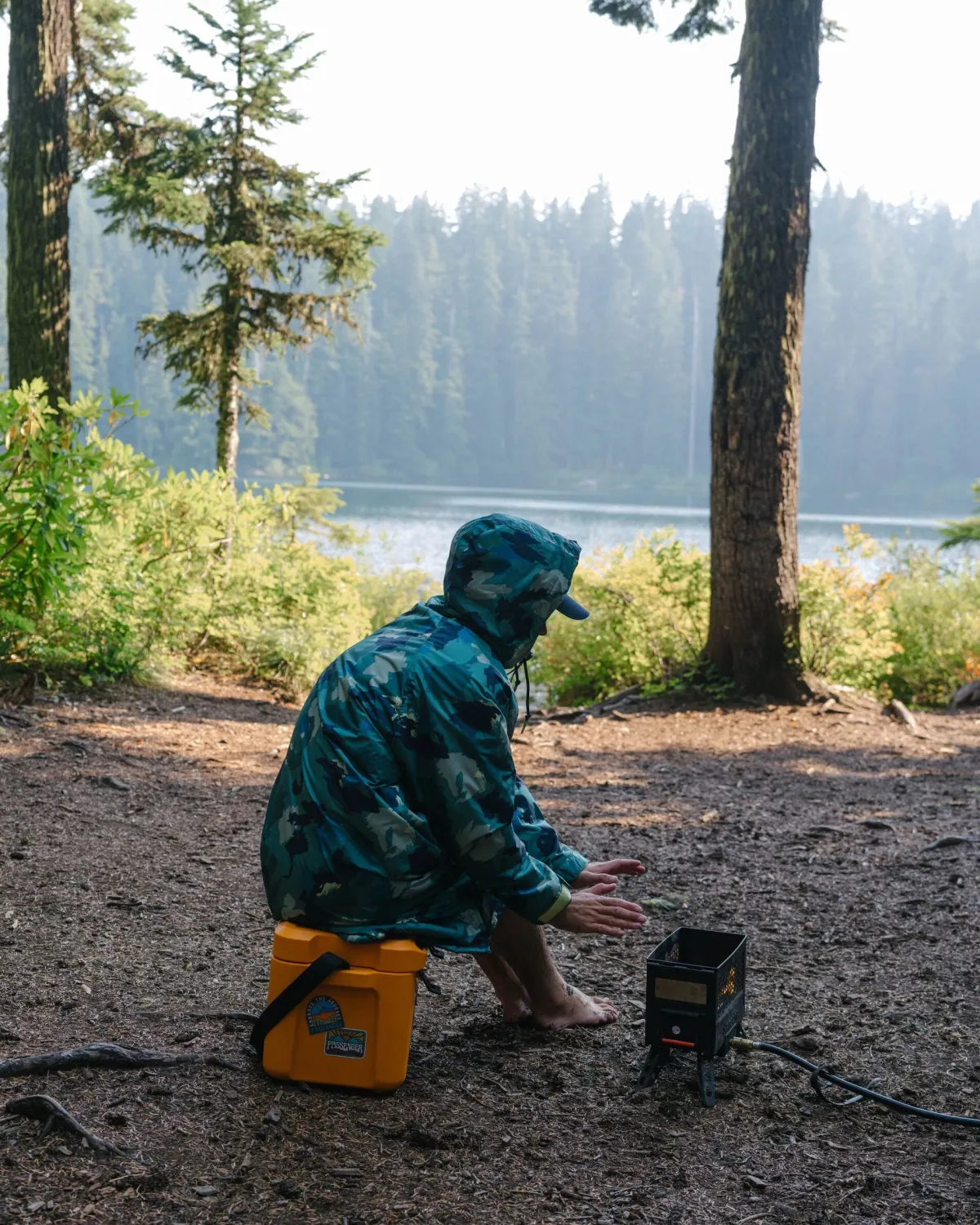 Changing Robes & Surf Ponchos|Changing Robes & Surf Ponchos|Passenger Waves Recycled Sherpa Lined Changing Robe - Alpine Camo Rain Forest AlpineCamoRainForest