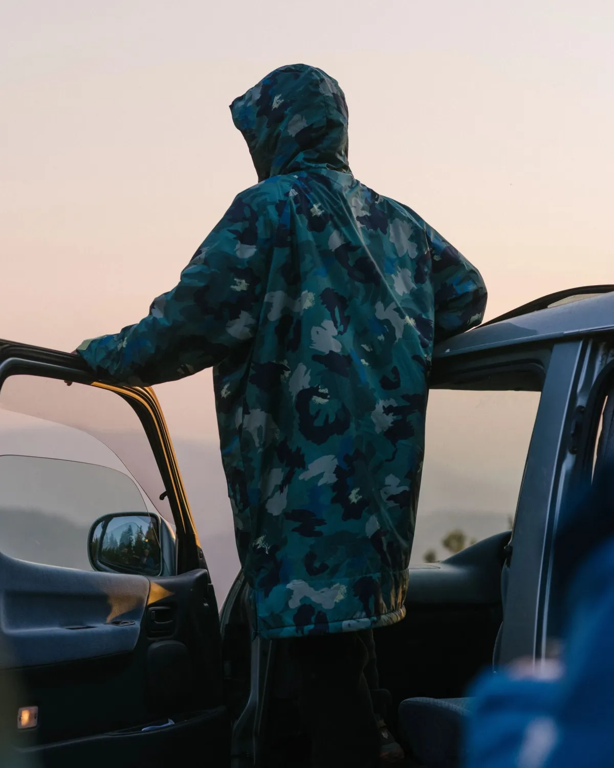 Changing Robes & Surf Ponchos|Changing Robes & Surf Ponchos|Passenger Waves Recycled Sherpa Lined Changing Robe - Alpine Camo Rain Forest AlpineCamoRainForest