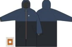 Surf Accessories|Surf Accessories|Passenger Waves Recycled Sherpa Lined Changing Robe - Dark Denim/ Deep Navy DarkDenim/DeepNavy