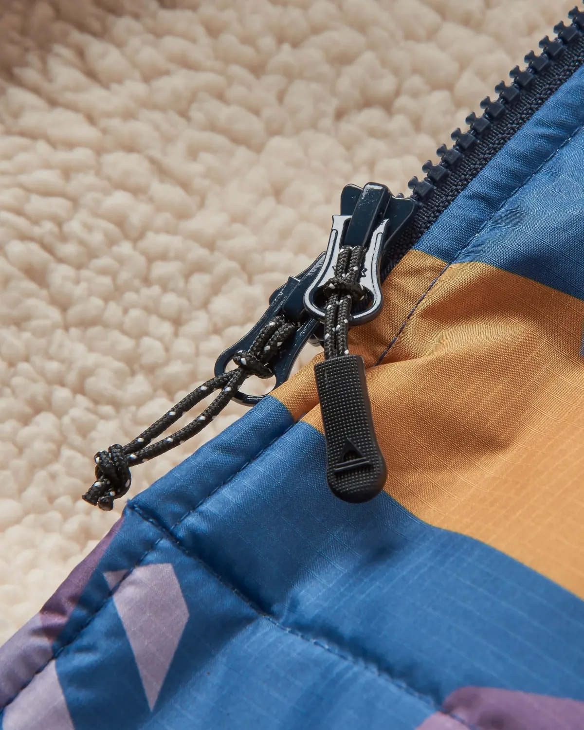Surf Accessories|Surf Accessories|Passenger Waves Recycled Sherpa Lined Changing Robe - Deep Blue Camo Pattern DeepBlueCamoPattern