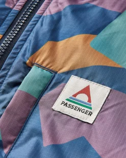 Changing Robes|Changing Robes & Ponchos|Passenger Waves Recycled Sherpa-Lined Changing Robe - Deep Blue Camo Pattern DeepBlueCamoPattern