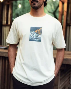 T-Shirts & Tank Tops|Passenger Waves u0026 Trees Organic Cotton T-Shirt - Birch