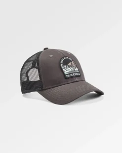 Hats & Caps|Passenger Waves u0026 Trees Organic Cotton Trucker Hat - Charcoal