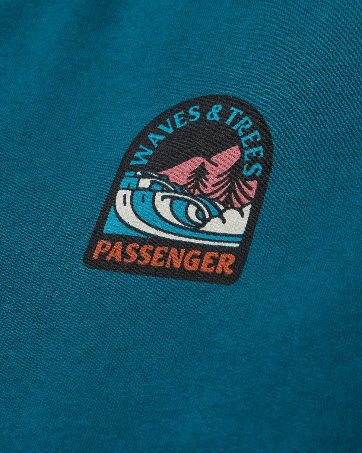 Sweatshirts|Hoodies & Sweatshirts|Passenger Waves u0026 Trees Recycled Cotton Long Sleeve Sweatshirt - Tidal Blue TidalBlue