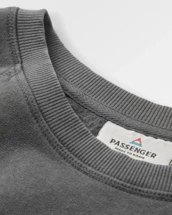 Sweatshirts|Hoodies & Sweatshirts|Passenger Waves u0026 Trees Recycled Cotton Long Sleeve Sweatshirt - Charcoal