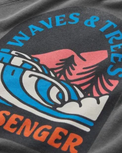 Sweatshirts|Hoodies & Sweatshirts|Passenger Waves u0026 Trees Recycled Cotton Long Sleeve Sweatshirt - Charcoal