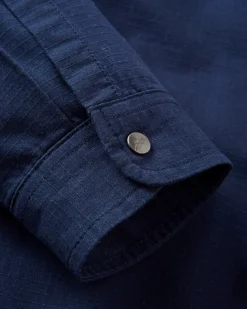Shirts|Shirts|Passenger Way Flannel Lined Long Sleeve Shirt - Rich Navy RichNavy